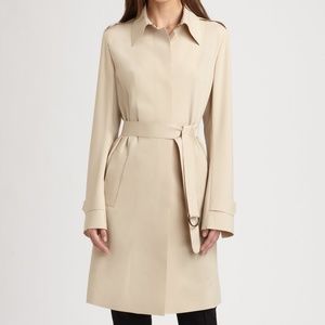 Akris Laser Cut Trench Coat